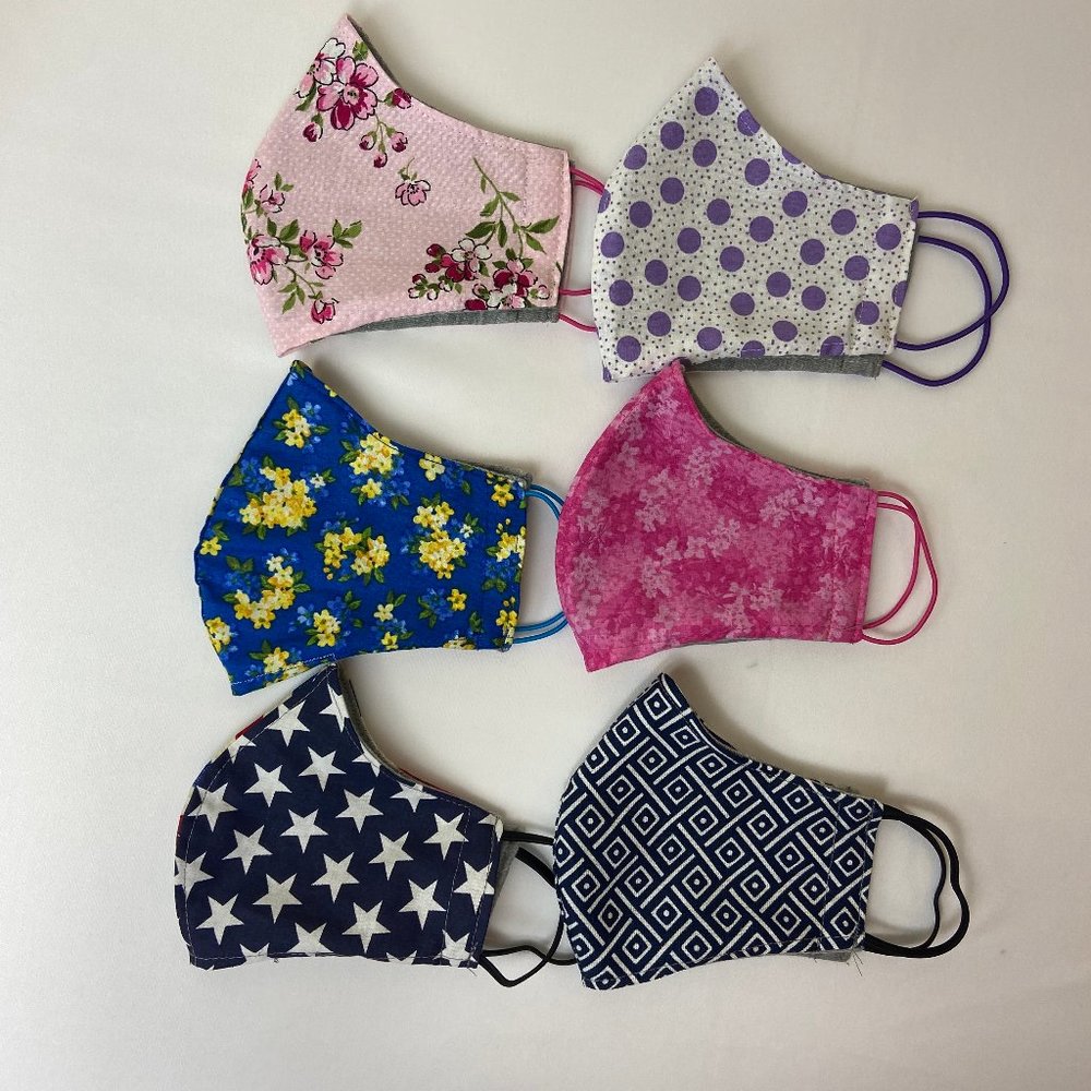 2 Filter Pocket Adult Face Mask Pattern Washable - Picture 16 of 16